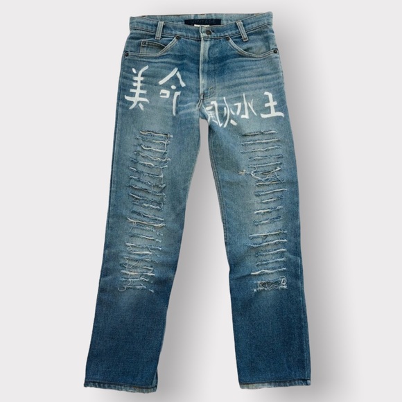 RARE!! History Repeats By Michele Rossi, Reworked Vintage Levi’s, Size S - Picture 2 of 16